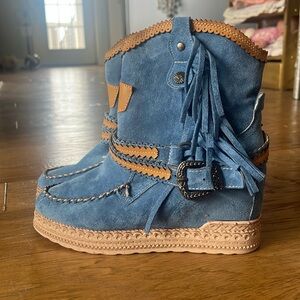 Cobalt Western Boots